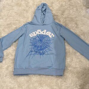 Sp5der Web Hoodie 'Sky Blue'